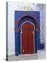 Doorway to Turkish Baths in the Medina, Hammamet, Cap Bon, Tunisia, North Africa, Africa-Stuart Black-Stretched Canvas