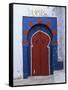 Doorway to Turkish Baths in the Medina, Hammamet, Cap Bon, Tunisia, North Africa, Africa-Stuart Black-Framed Stretched Canvas