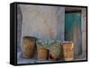 Doorway with Basket of Grapes, Village in Cappadoccia, Turkey-Darrell Gulin-Framed Stretched Canvas