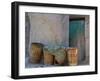 Doorway with Basket of Grapes, Village in Cappadoccia, Turkey-Darrell Gulin-Framed Photographic Print