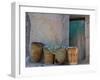 Doorway with Basket of Grapes, Village in Cappadoccia, Turkey-Darrell Gulin-Framed Photographic Print