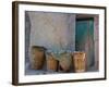 Doorway with Basket of Grapes, Village in Cappadoccia, Turkey-Darrell Gulin-Framed Photographic Print