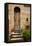 Doorway with Flowers, Pienza, Tuscany, Italy-Terry Eggers-Framed Stretched Canvas