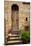 Doorway with Flowers, Pienza, Tuscany, Italy-Terry Eggers-Mounted Photographic Print