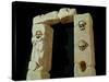 Doorway with Skulls, from the Sanctuary of Roquepertuse, Gaule, La Tene II Civilization-null-Stretched Canvas