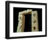 Doorway with Skulls, from the Sanctuary of Roquepertuse, Gaule, La Tene II Civilization-null-Framed Giclee Print