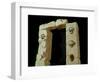 Doorway with Skulls, from the Sanctuary of Roquepertuse, Gaule, La Tene II Civilization-null-Framed Giclee Print