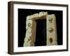 Doorway with Skulls, from the Sanctuary of Roquepertuse, Gaule, La Tene II Civilization-null-Framed Giclee Print