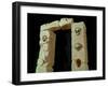 Doorway with Skulls, from the Sanctuary of Roquepertuse, Gaule, La Tene II Civilization-null-Framed Giclee Print