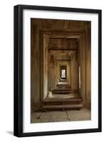 Doorways, Inner Gallery, Khmer Temple, Angkor World Heritage Site, Siem Reap, Cambodia-David Wall-Framed Photographic Print