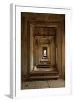 Doorways, Inner Gallery, Khmer Temple, Angkor World Heritage Site, Siem Reap, Cambodia-David Wall-Framed Photographic Print