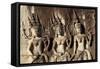 Doorways, Inner Gallery, Khmer Temple, Angkor World Heritage Site, Siem Reap, Cambodia-David Wall-Framed Stretched Canvas