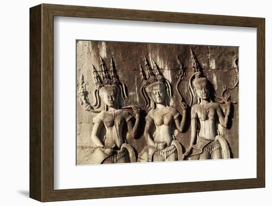 Doorways, Inner Gallery, Khmer Temple, Angkor World Heritage Site, Siem Reap, Cambodia-David Wall-Framed Photographic Print