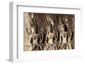 Doorways, Inner Gallery, Khmer Temple, Angkor World Heritage Site, Siem Reap, Cambodia-David Wall-Framed Photographic Print