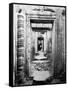 Doorways Preah Khan, Cambodia-Walter Bibikow-Framed Stretched Canvas