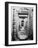 Doorways Preah Khan, Cambodia-Walter Bibikow-Framed Photographic Print