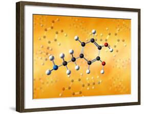 Dopamine Neurotransmitter Molecule-David Mack-Framed Photographic Print