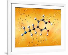 Dopamine Neurotransmitter Molecule-David Mack-Framed Photographic Print