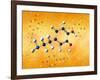 Dopamine Neurotransmitter Molecule-David Mack-Framed Photographic Print