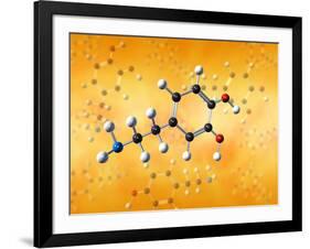 Dopamine Neurotransmitter Molecule-David Mack-Framed Photographic Print