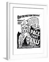 Dope: the Pace That Kills-null-Framed Art Print