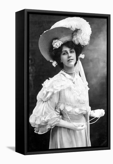 Dora Barton, English Actress, 1900s-J Beagles & Co-Framed Stretched Canvas