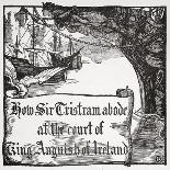 How Tristram abode at the court of King Anguish of Ireland', 1905-Dora Curtis-Giclee Print