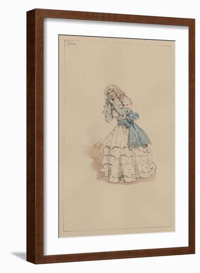 Dora Spenlow, C.1920s-Joseph Clayton Clarke-Framed Giclee Print