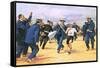 Dorando Pietri, a Gallant Marathon Runner from the 1908 London Olympics-Alberto Salinas-Framed Stretched Canvas