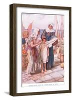 Dorcas Giving Help to a Poor Widow-Arthur A. Dixon-Framed Giclee Print