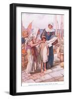 Dorcas Giving Help to a Poor Widow-Arthur A. Dixon-Framed Giclee Print