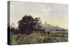 Dorchester Distant View-Ernest W Haslehust-Stretched Canvas