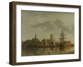 Dordrecht at Sunset-Aelbert Cuyp-Framed Art Print