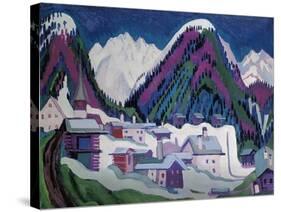 Dorf Monstein Bei Davos, 1927-Ernst Ludwig Kirchner-Stretched Canvas