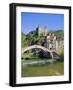 Doria's Castle and Medieval Bridge Across River Nervia, Dolceacqua, Liguria, Italy, Europe-Sheila Terry-Framed Photographic Print