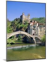 Doria's Castle and Medieval Bridge Across River Nervia, Dolceacqua, Liguria, Italy, Europe-Sheila Terry-Mounted Photographic Print