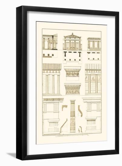 Doric Order, Temple of Zeus and Cased Column-J. Buhlmann-Framed Art Print