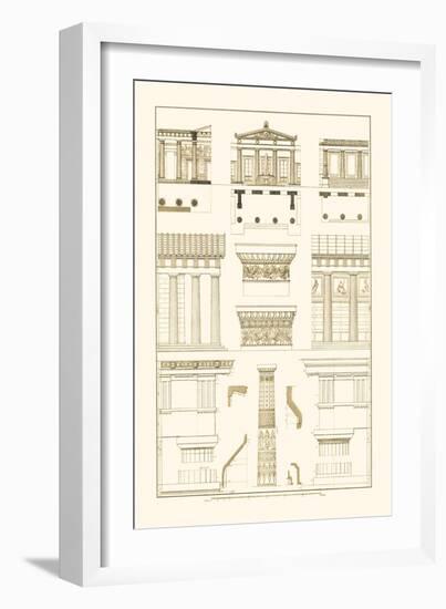 Doric Order, Temple of Zeus and Cased Column-J. Buhlmann-Framed Art Print