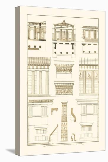 Doric Order, Temple of Zeus and Cased Column-J. Buhlmann-Stretched Canvas