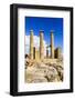 Doric Temple of Athena. Dorian Acropolis of Lindos from About 10th Century BC. Rhodes. Greece-Tom Norring-Framed Photographic Print