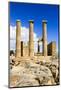 Doric Temple of Athena. Dorian Acropolis of Lindos from About 10th Century BC. Rhodes. Greece-Tom Norring-Mounted Photographic Print