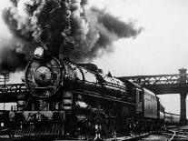 Railroad Steam Engine Billowing Smoke-Dorien Leigh-Photographic Print