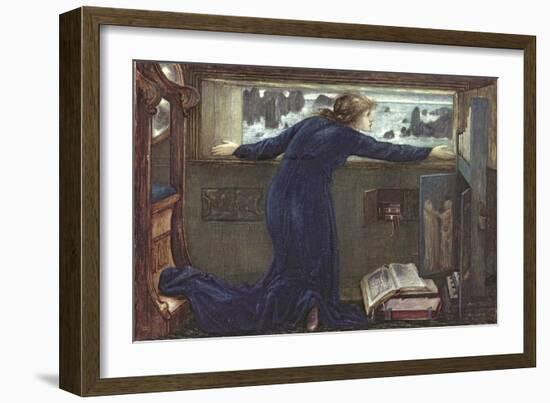 Dorigen of Bretaigne Longing for the Safe Return of Her Husband, 1871-Edward Burne-Jones-Framed Giclee Print