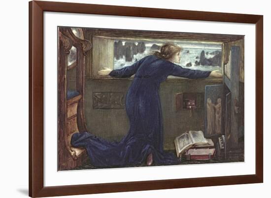 Dorigen of Bretaigne Longing for the Safe Return of Her Husband, 1871-Edward Burne-Jones-Framed Premium Giclee Print