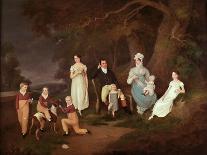 Group Portrait of a Squire, His Wife and Children on the Edge of the New Forest, 1817-Doris Allison-Mounted Giclee Print