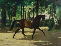 Janet Johnstone Exercising in Rotten Row, London-Doris Clare Zinkeisen-Laminated Giclee Print