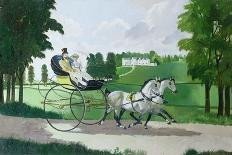 Regency Couple in a Curricle, 1960s-Doris Clare Zinkeisen-Laminated Giclee Print
