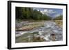 Doris Creek Runs into Hungry Horse Reservoir with Flathead Range, Flathead National Forest, Montana-Chuck Haney-Framed Photographic Print