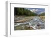 Doris Creek Runs into Hungry Horse Reservoir with Flathead Range, Flathead National Forest, Montana-Chuck Haney-Framed Photographic Print