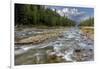 Doris Creek Runs into Hungry Horse Reservoir with Flathead Range, Flathead National Forest, Montana-Chuck Haney-Framed Photographic Print